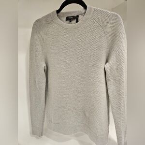 Theory Light Gray Crewneck Chasmere Sweater Sz Xs